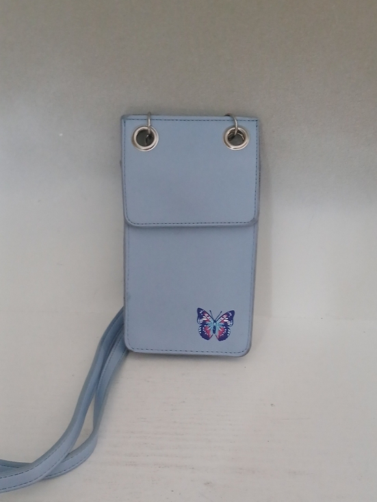Madden Girl Handbags - Madden Girl Light Blue Crossbody Phone Bag